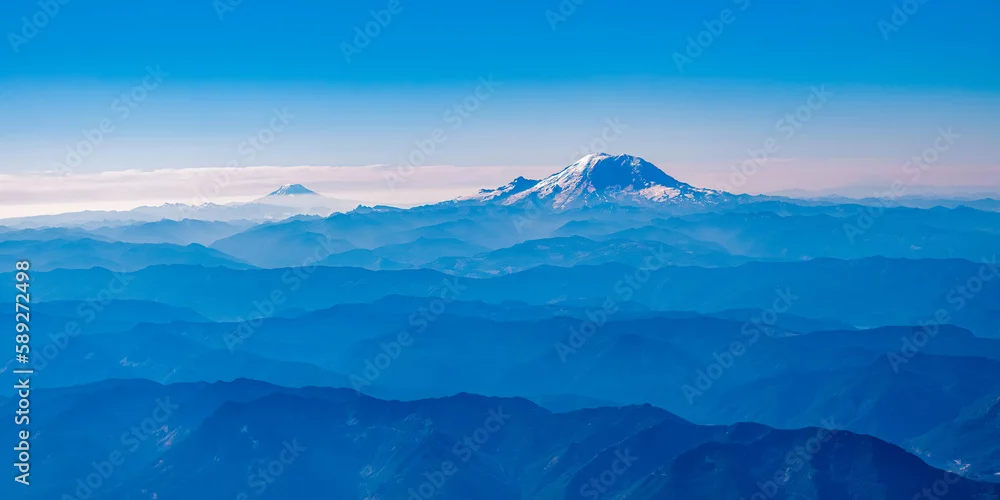 Obraz Mistyczne Szczyty: Spokój Górskich Przestrzeni