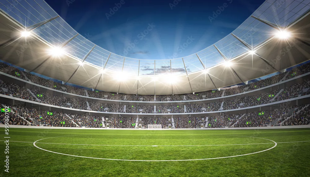 Fototapeta Linia środkowa stadionu