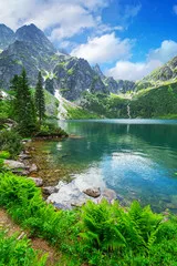 Fototapeta Eye of the Sea Lake w górach Tatra w Polsce