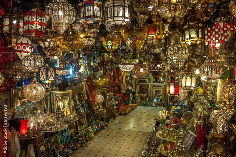 Fototapeta Marokańska antyczna lampa