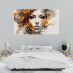 Obraz na płótnie w sypialni