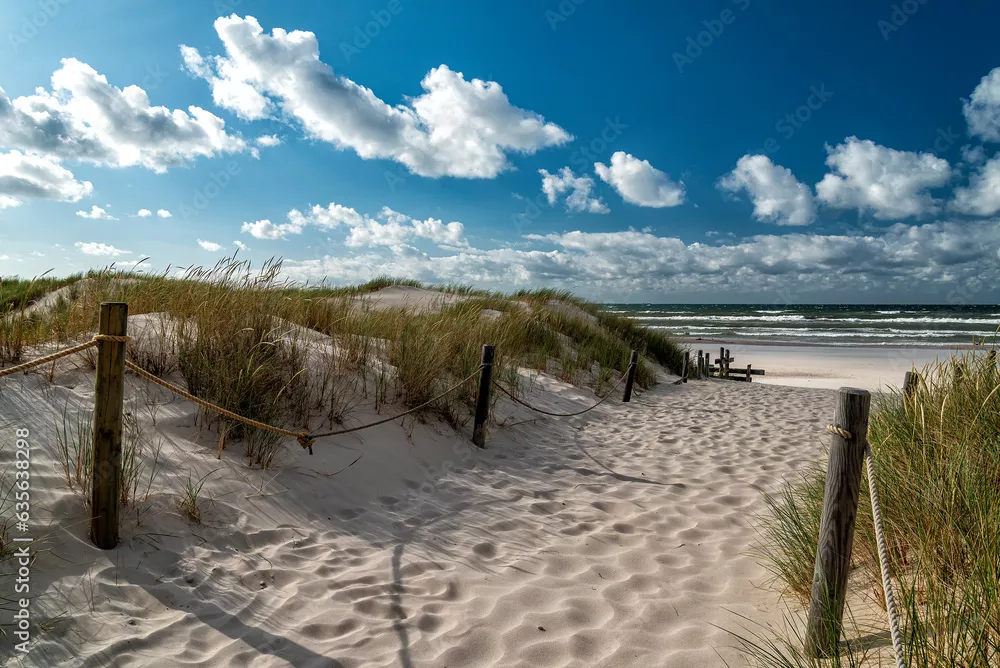 Fototapeta Urokliwa Ścieżka Na Piaszczystą Plażę