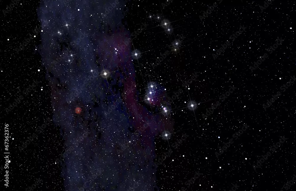 Fototapeta Orion Constellation na głębokim niebie