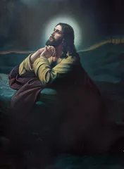 Fototapeta Modlitwa Jezusa w ogrodzie Getsemane.