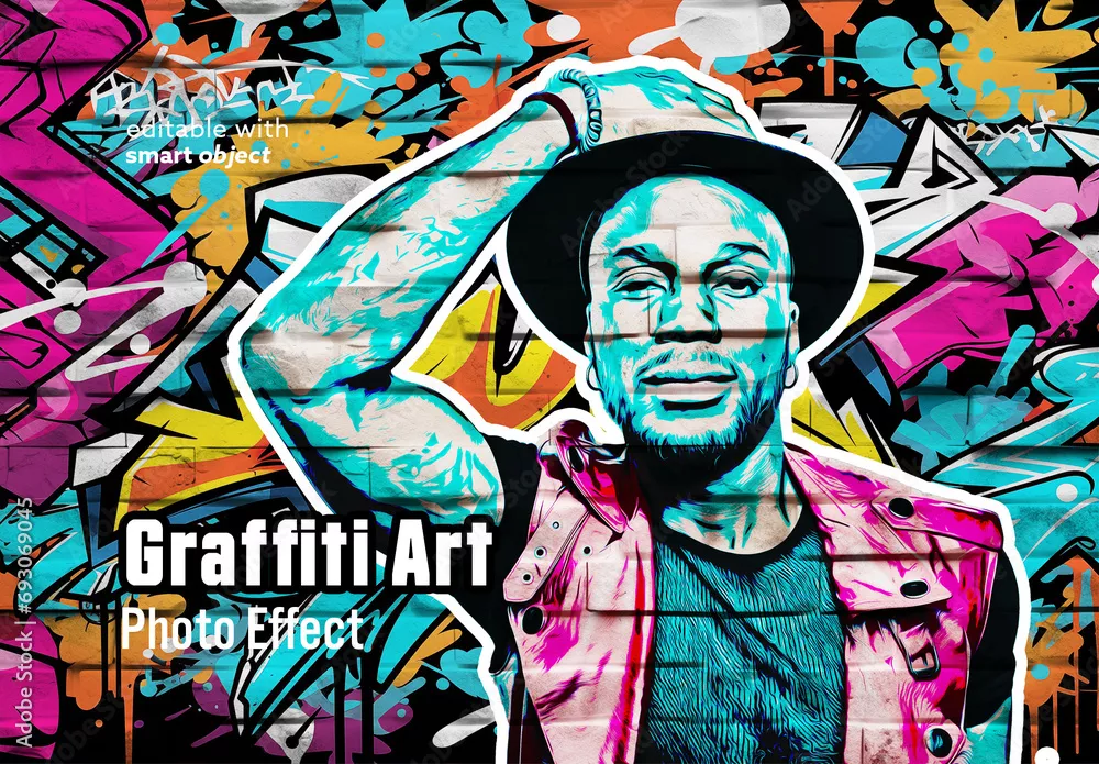 Fototapeta efekt graffiti