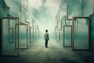 Fototapeta surrealistyczny korytarz
