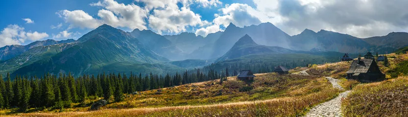 Fototapeta Hala Gasienicowa w górach Tatra - Panorama