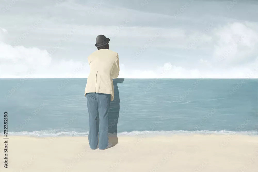 Obraz Kontemplacja nad Bezkresem Oceanu