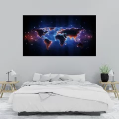 Obraz na płótnie w sypialni