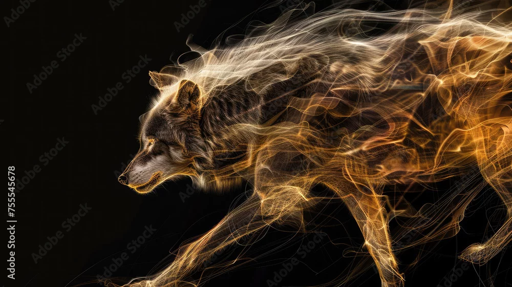 Obraz Ognisty Duch Wilka