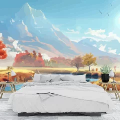 Obraz na płótnie w sypialni