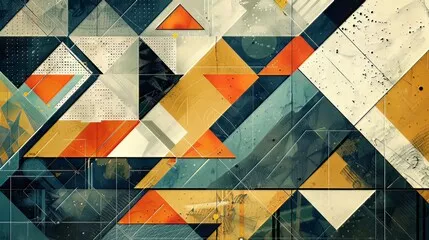 Obraz abstrakcyjne kształty geometryczne
