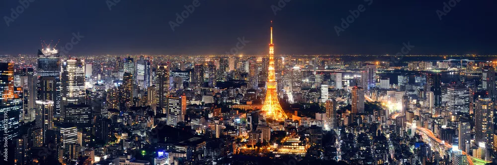 Fototapeta Magiczny Nocny Krajobraz Tokio