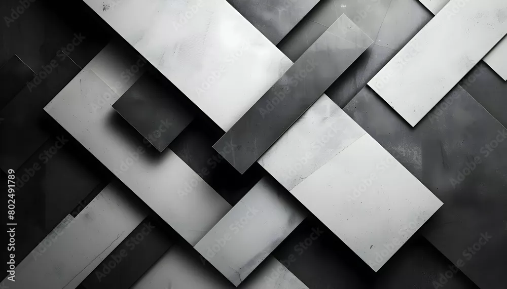 Obraz Nowoczesna Kompozycja Abstrakcyjna: Elegancja i Dynamika w Geometrycznych Wzorach