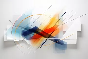 Obraz Dynamiczna abstrakcja geometryczna