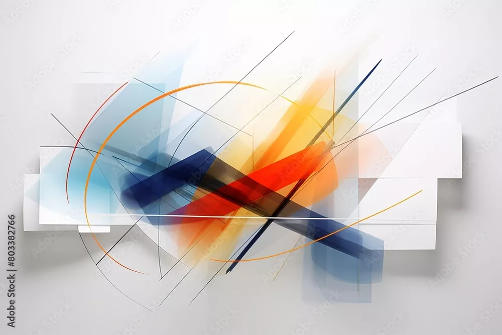 Obraz Dynamiczna abstrakcja geometryczna
