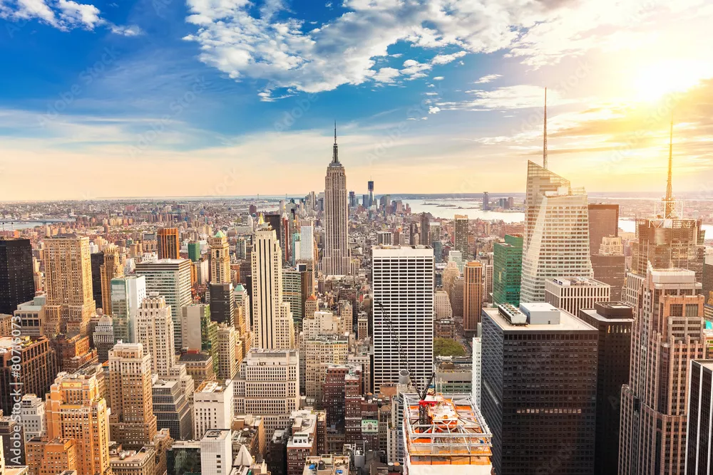 Fototapeta Widok z lotu ptaka Manhattan