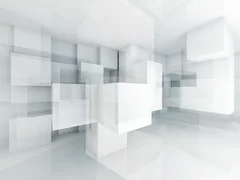 Fototapeta Nowoczesna Geometria: Eksploracja Przestrzeni 3D