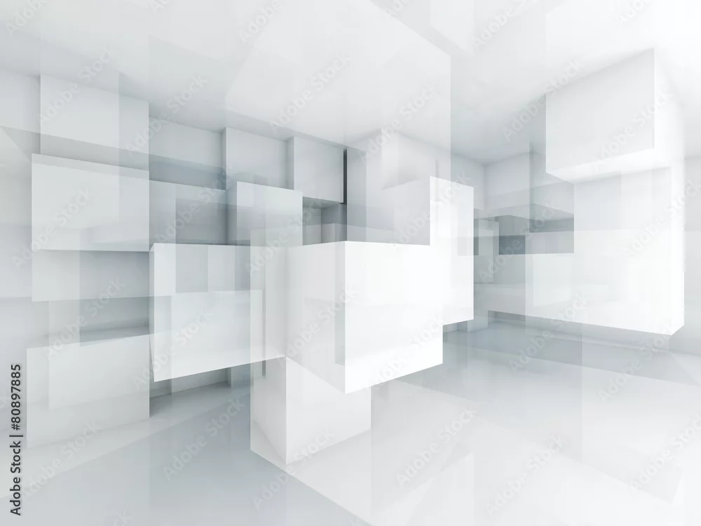 Fototapeta Nowoczesna Geometria: Eksploracja Przestrzeni 3D