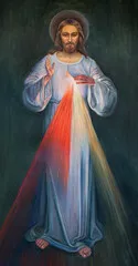 Fototapeta Jerozolima - Modern Paint of Jesus in Ormian Church