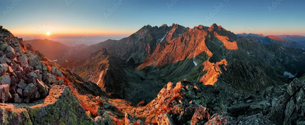 Fototapeta Panorama górski krajobraz jesień