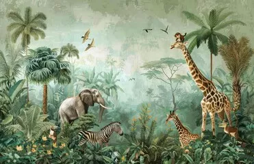 Fototapeta Dzikie Safari: Egzotyczna Oaza Natury