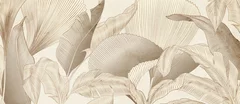 Fototapeta Floralna Elegancja: Subtelne Liście w Beżach
