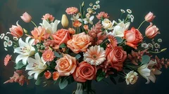 Obraz Wyjątkowy Bukiet Pełen Koloru