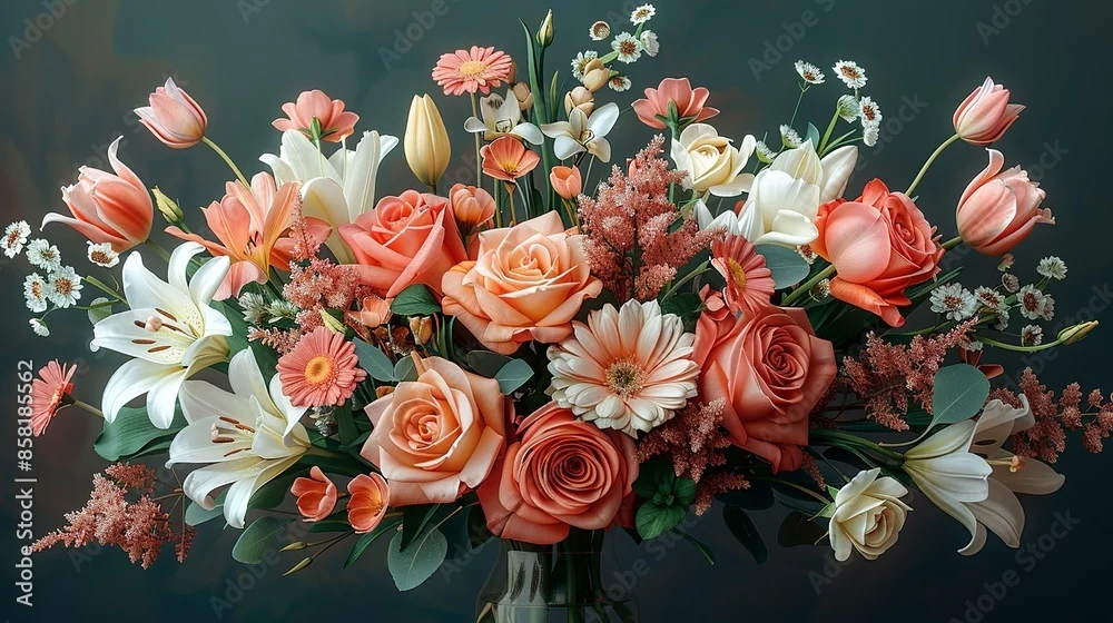 Obraz Wyjątkowy Bukiet Pełen Koloru