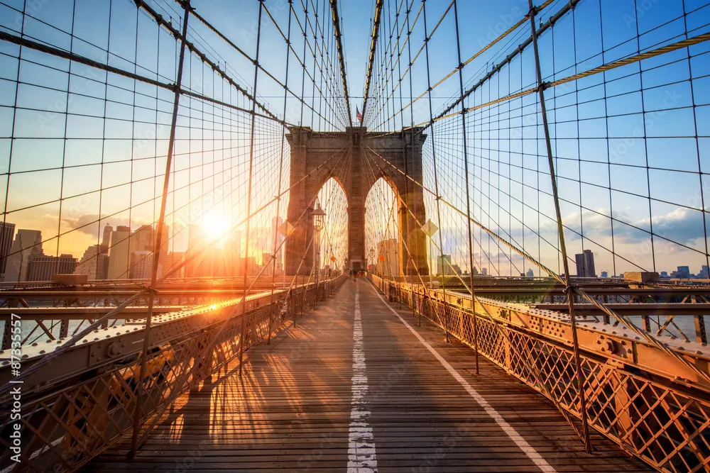 Fototapeta Brooklyn Bridge w Nowym Jorku w USA