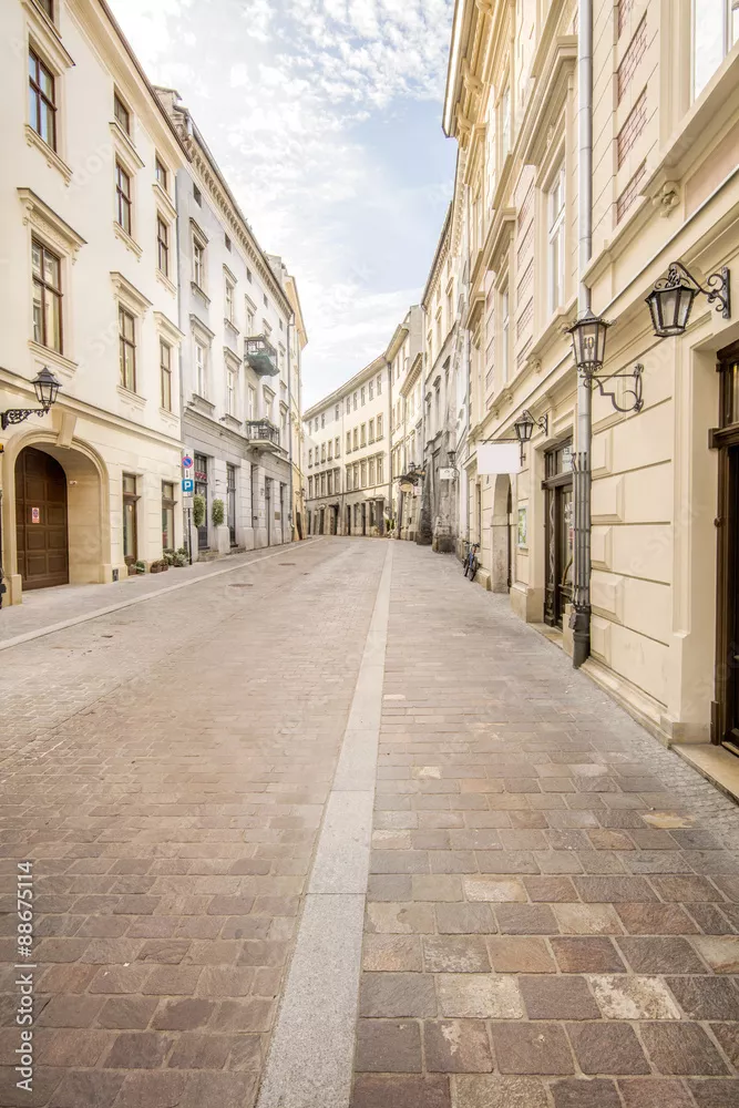 Fototapeta aleja - bystreet Europe Kraków