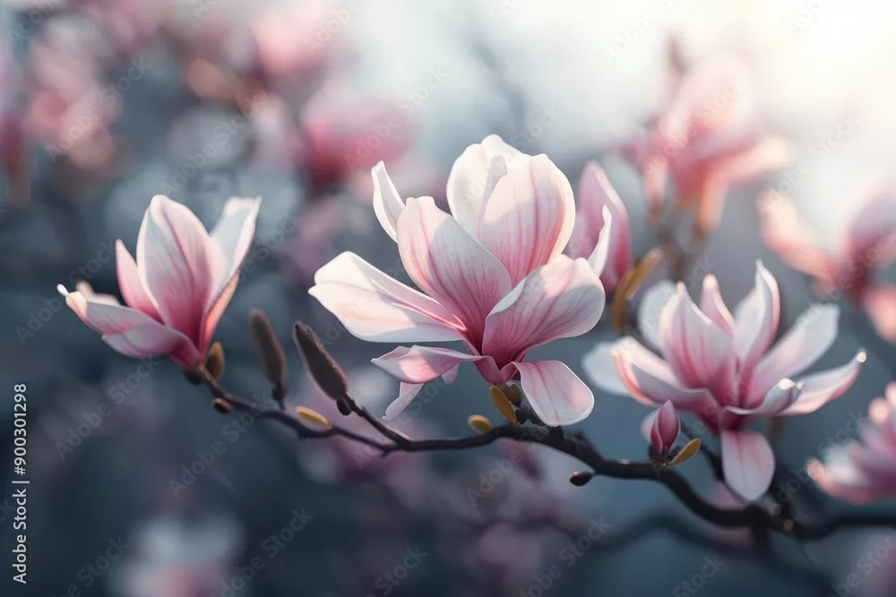 Obraz Piękno Rozkwitających Magnolii
