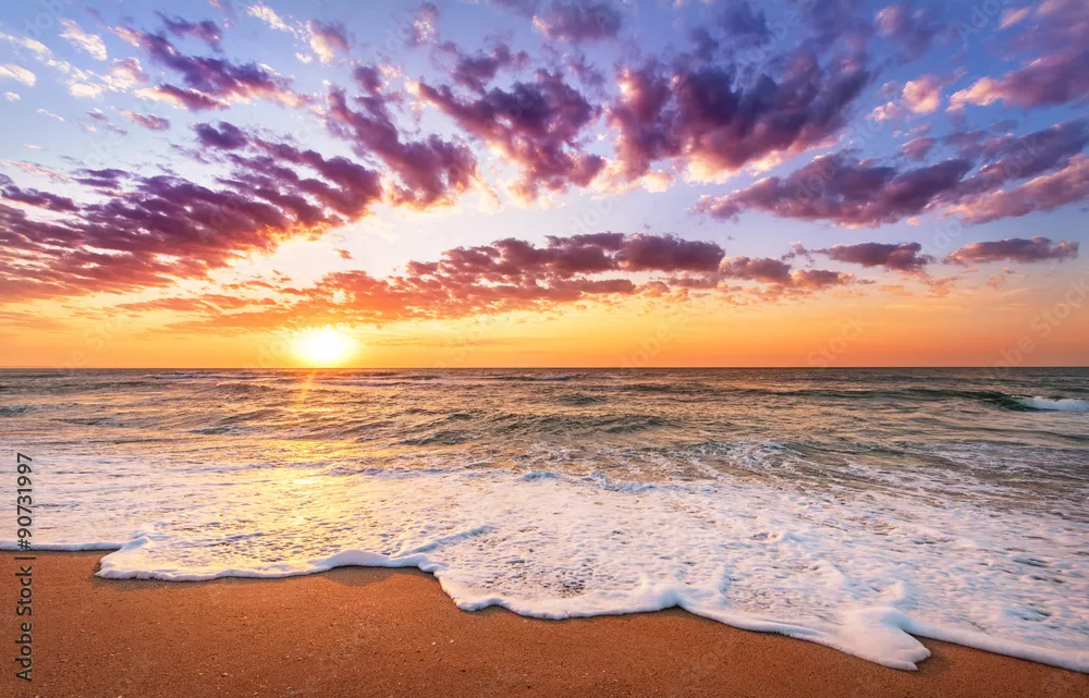 Obraz Magiczny Zachód Słońca nad Morzem