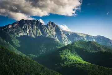 Fototapeta Zachód słońca w Tatrach latem