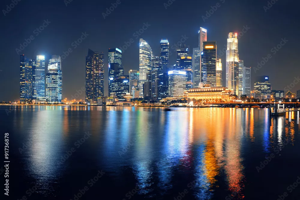 Fototapeta Skyline Singapuru