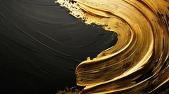 Obraz Elegancja Złotego Pociągnięcia