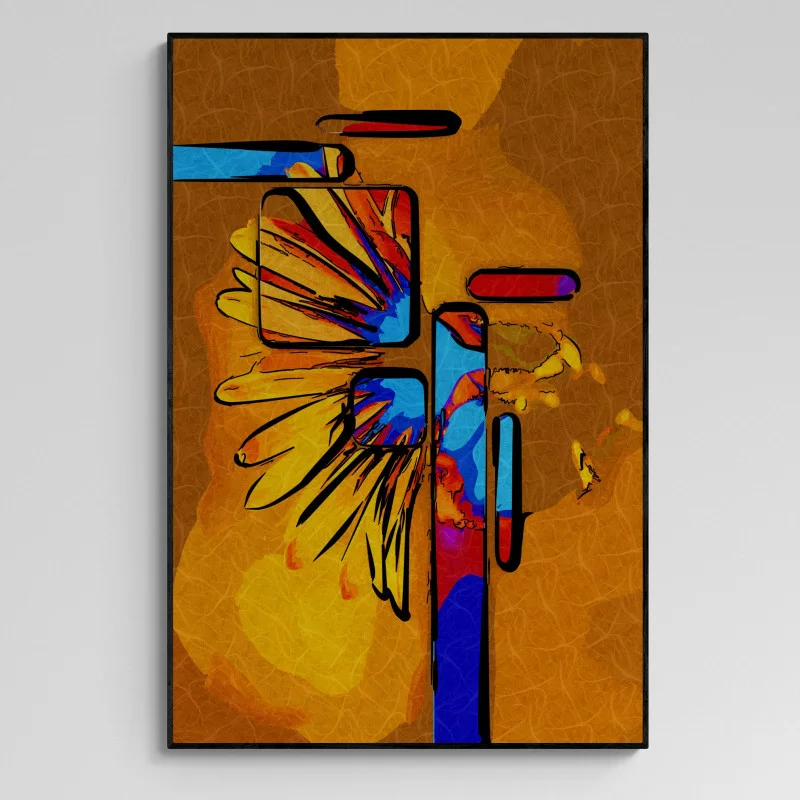 Obraz w ramie 80x120 - Energia Koloru - obrazek 1