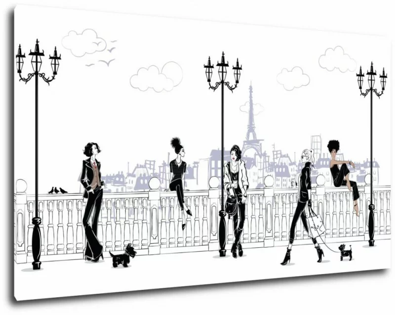 Obraz damy w Paryżu - obrazek 1