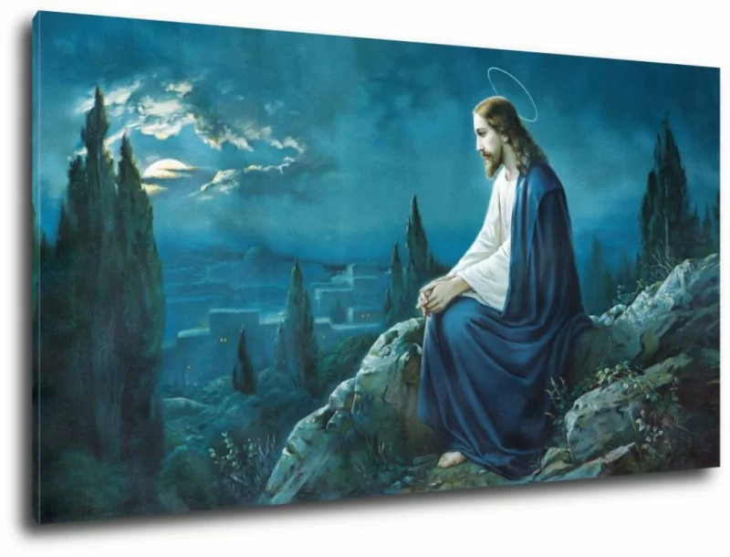 Obraz Jezusa - religijny 130x70cm - obrazek 1