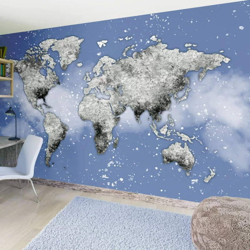 Fototapeta na wymiar - mapa świata blue - obrazek 1