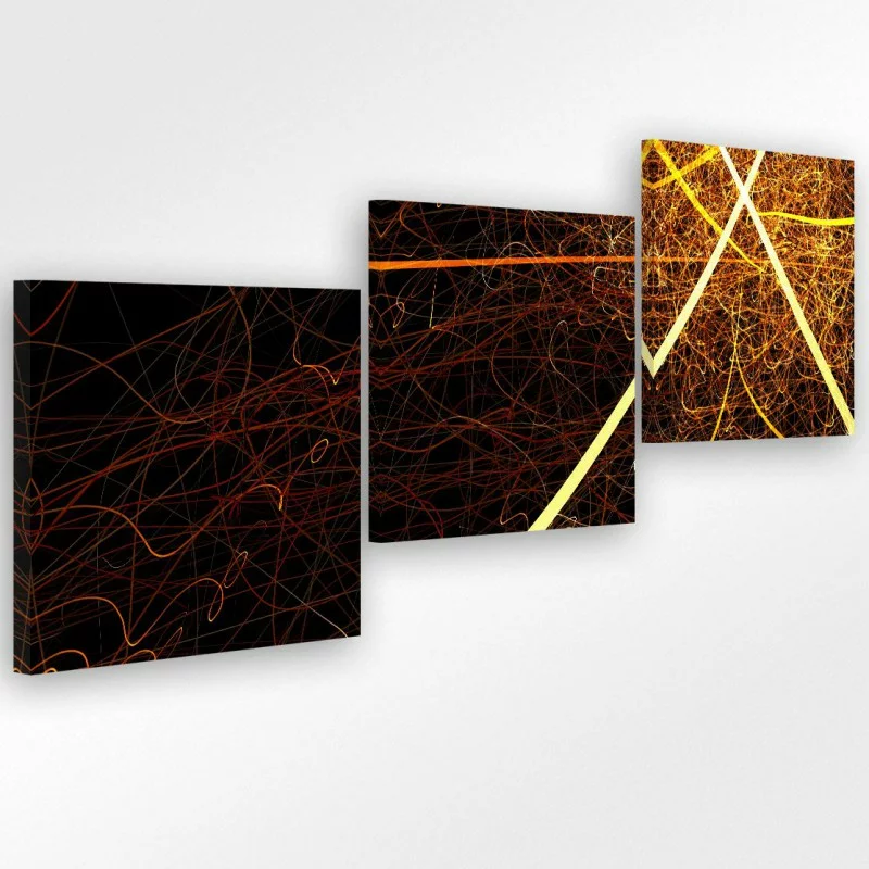 Obraz 3-elementowy złote cięcie - obrazek 1