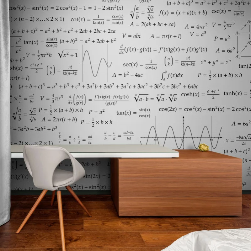 Fototapeta - wzory matematyczne na jasnym tle - obrazek 1