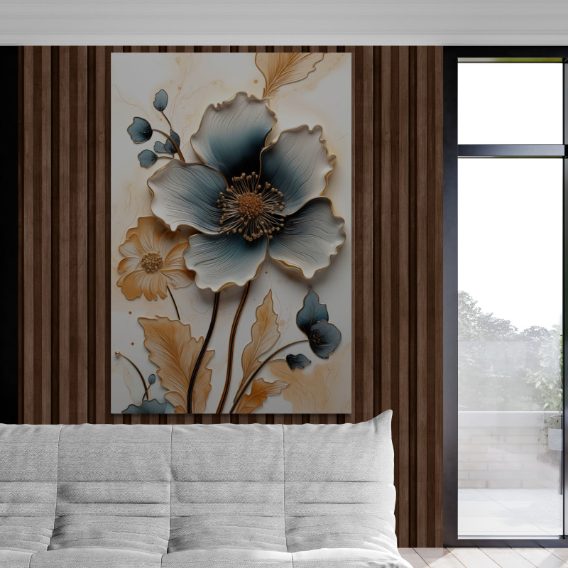 Nowoczesny obraz do salonu - kwiat Art 06