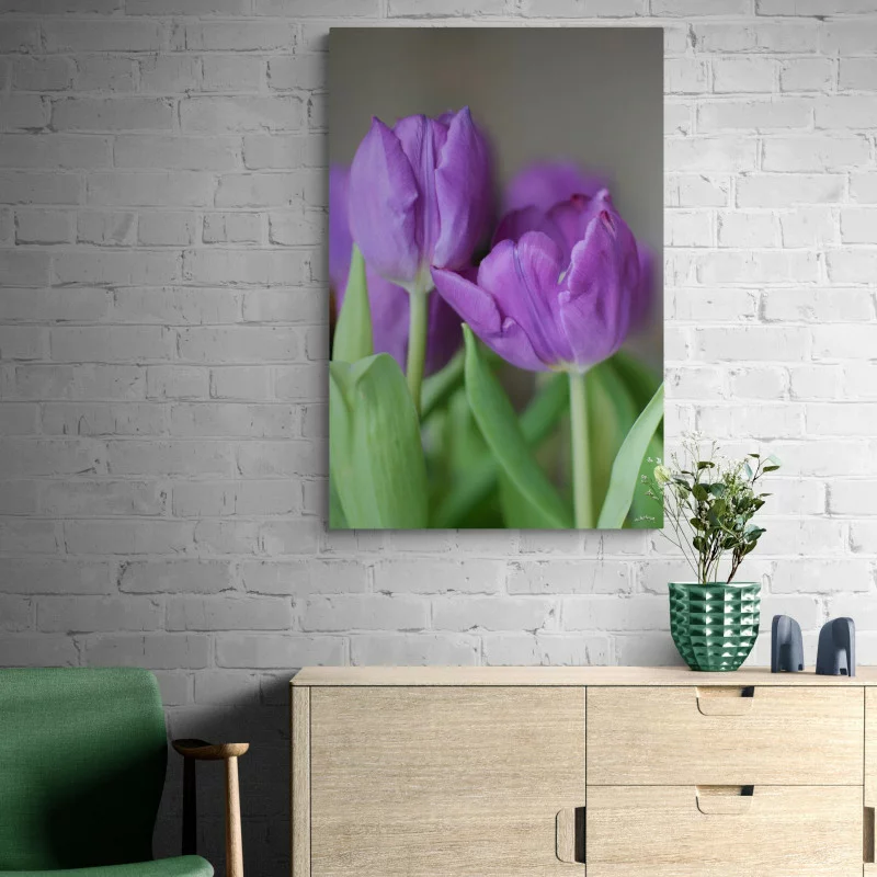 Obraz fioletowe tulipany - obrazek 1