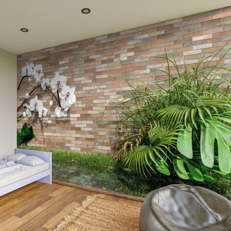 Fototapeta 3D orchidee nad wodą - obrazek 1