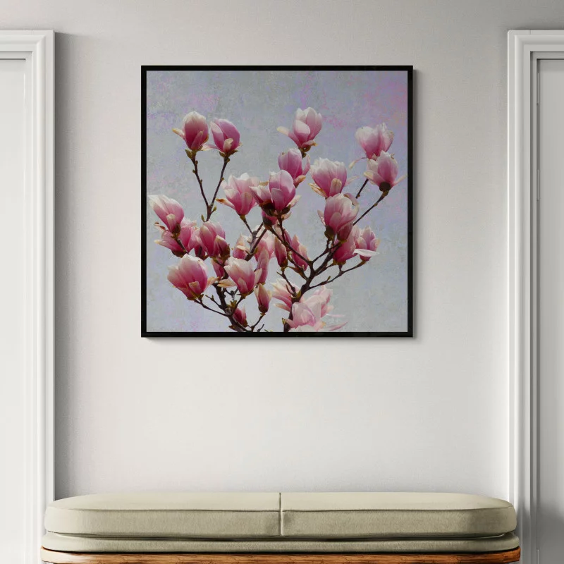 Obraz w drewnianej ramie American Box - magnolie - obrazek 1