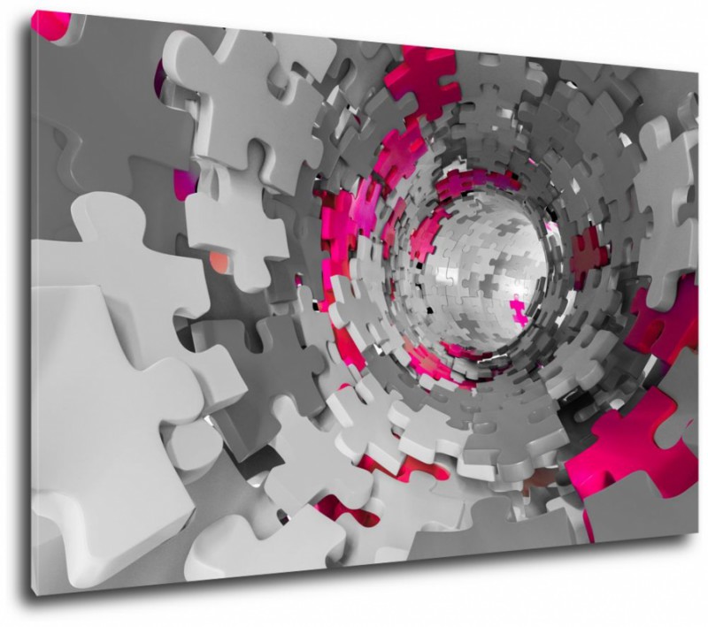Obraz na plátne Puzzle tunel