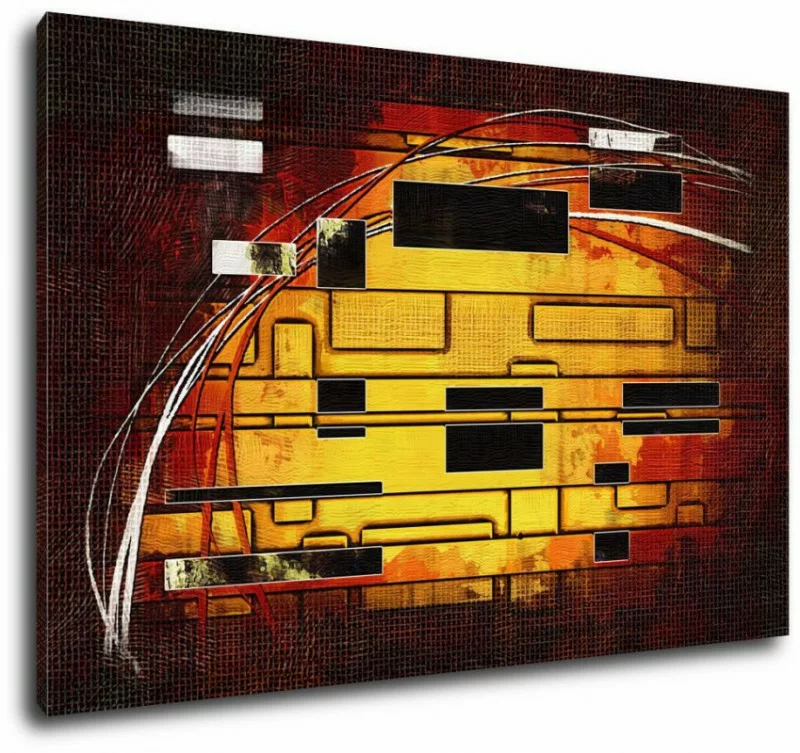 Obraz labirynt 120x80 abstrakcja - obrazek 1