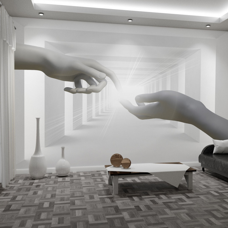 Fototapeta na wymiar 3D: dotyk