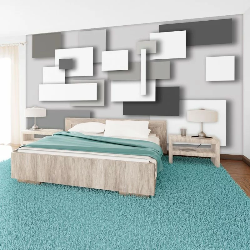 Fototapeta 3D - odcienie szarości - obrazek 1